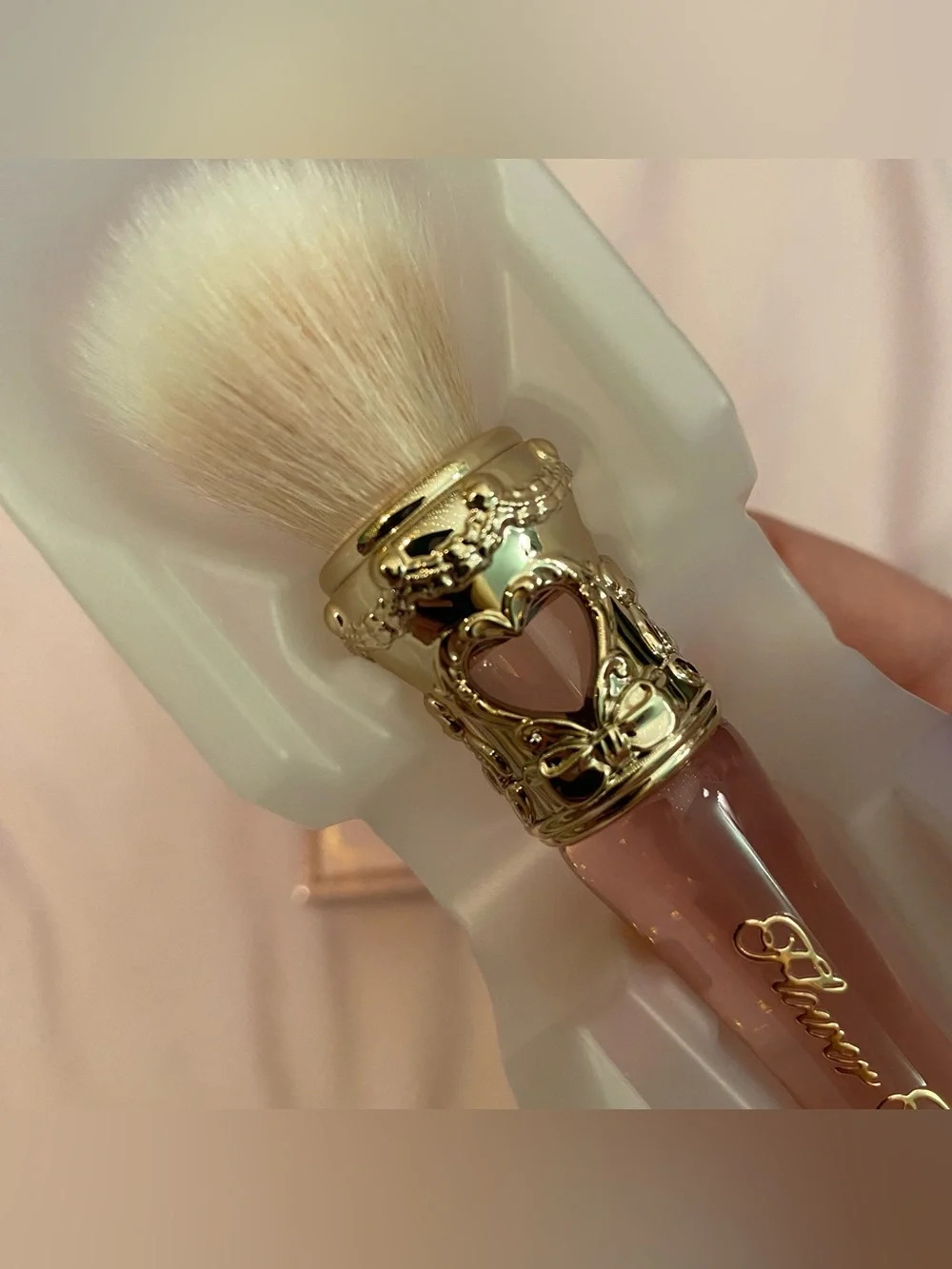NWT Flower Knows The Sweetie Bear Strawberry Pink Blush Makeup Brush